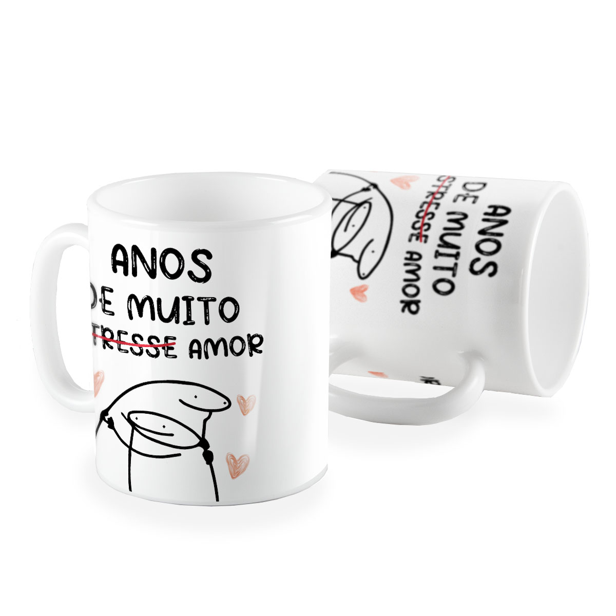 Caneca flork amor de irmãs Mais Brinde