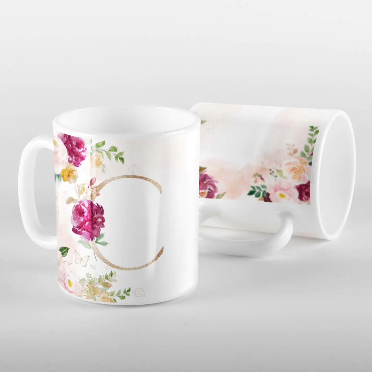 Caneca Letras Iniciais C Marsala