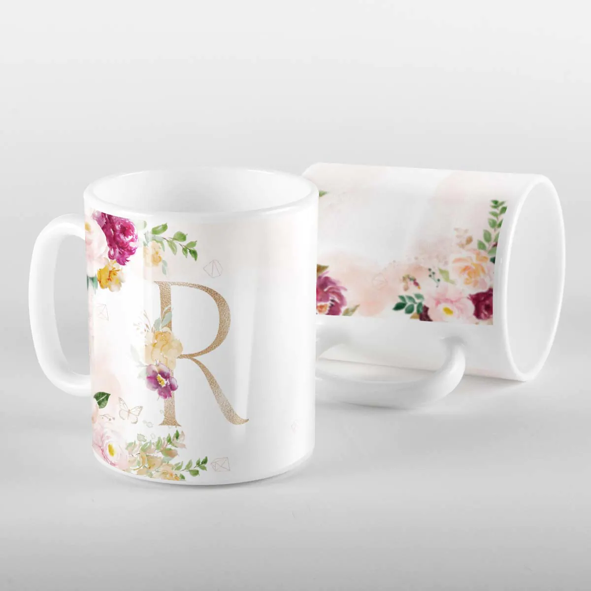 Caneca Letras Iniciais R Marsala