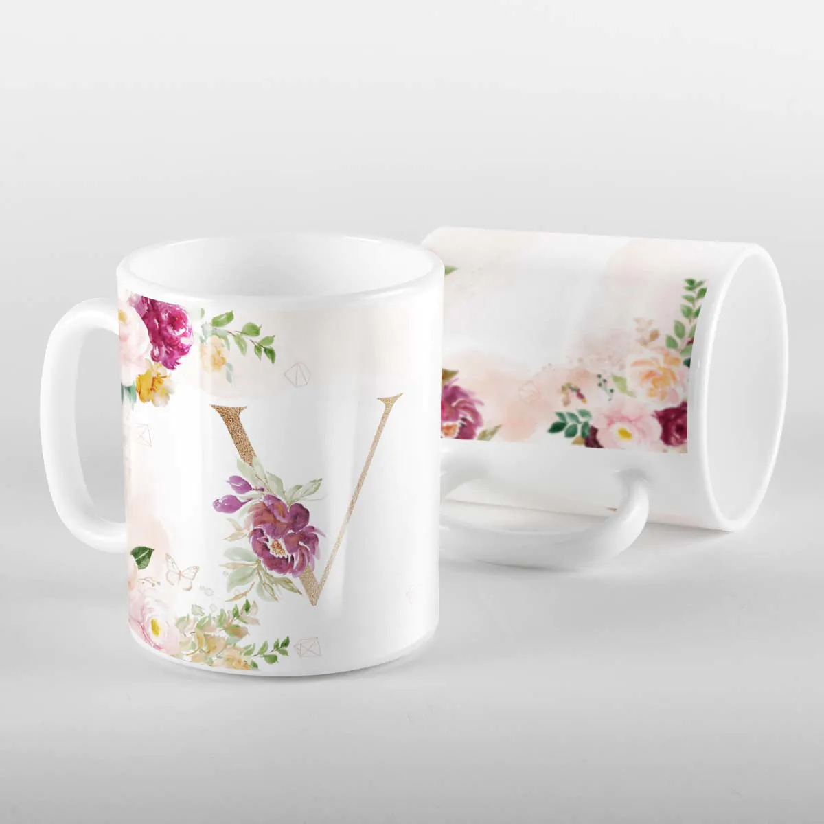 Caneca Letras Iniciais V Marsala