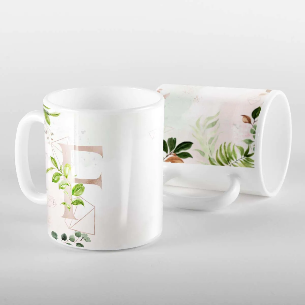 Caneca Letras Iniciais F Rose
