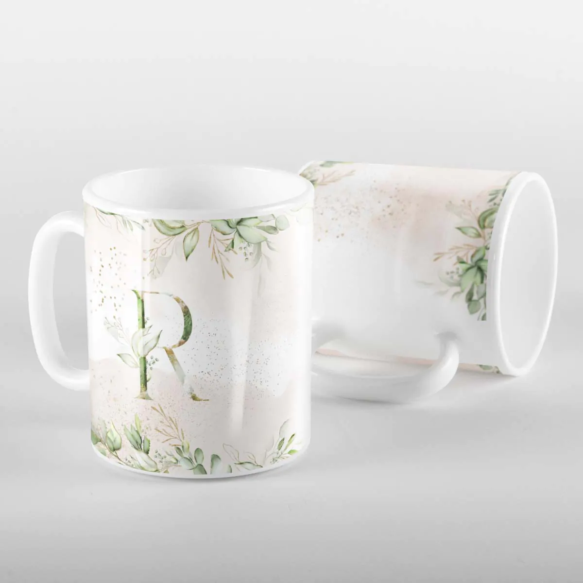 Caneca Letras Iniciais R Verde