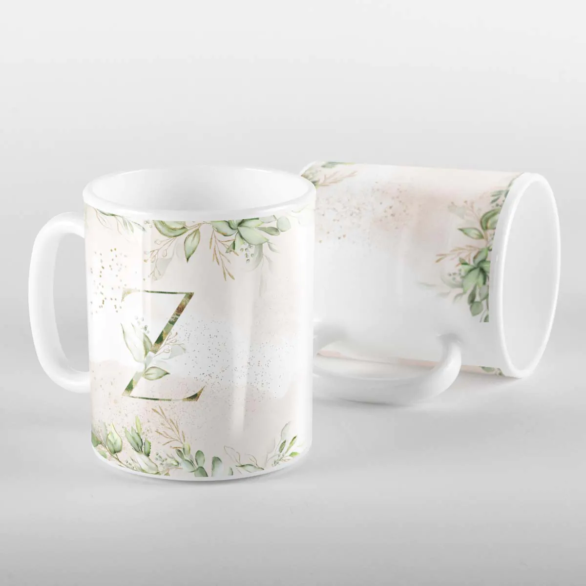 Caneca Letras Iniciais Z Verde