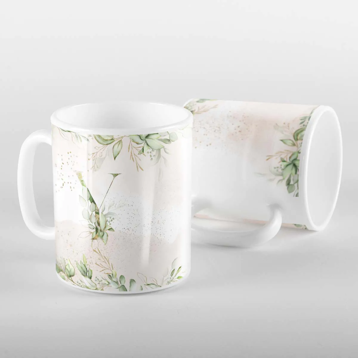 Caneca Letras Iniciais Y Verde