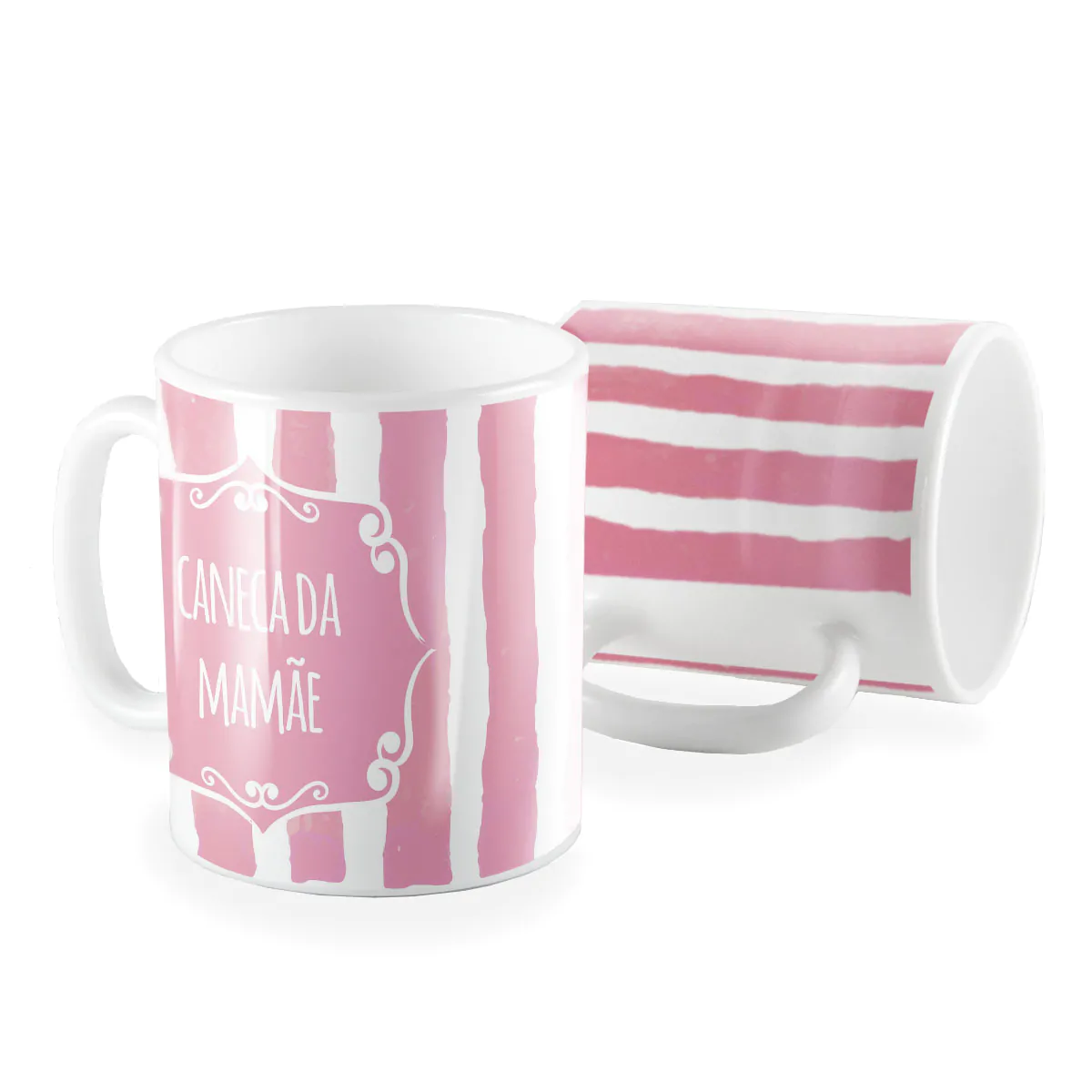Caneca listras caneca da mamae