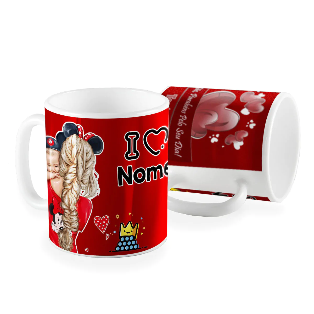 Caneca mae parabens pelo seu dia