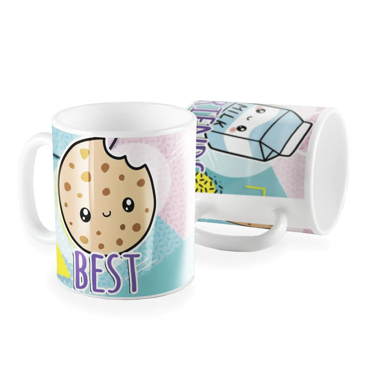 Caneca Best Friends cookies e leite