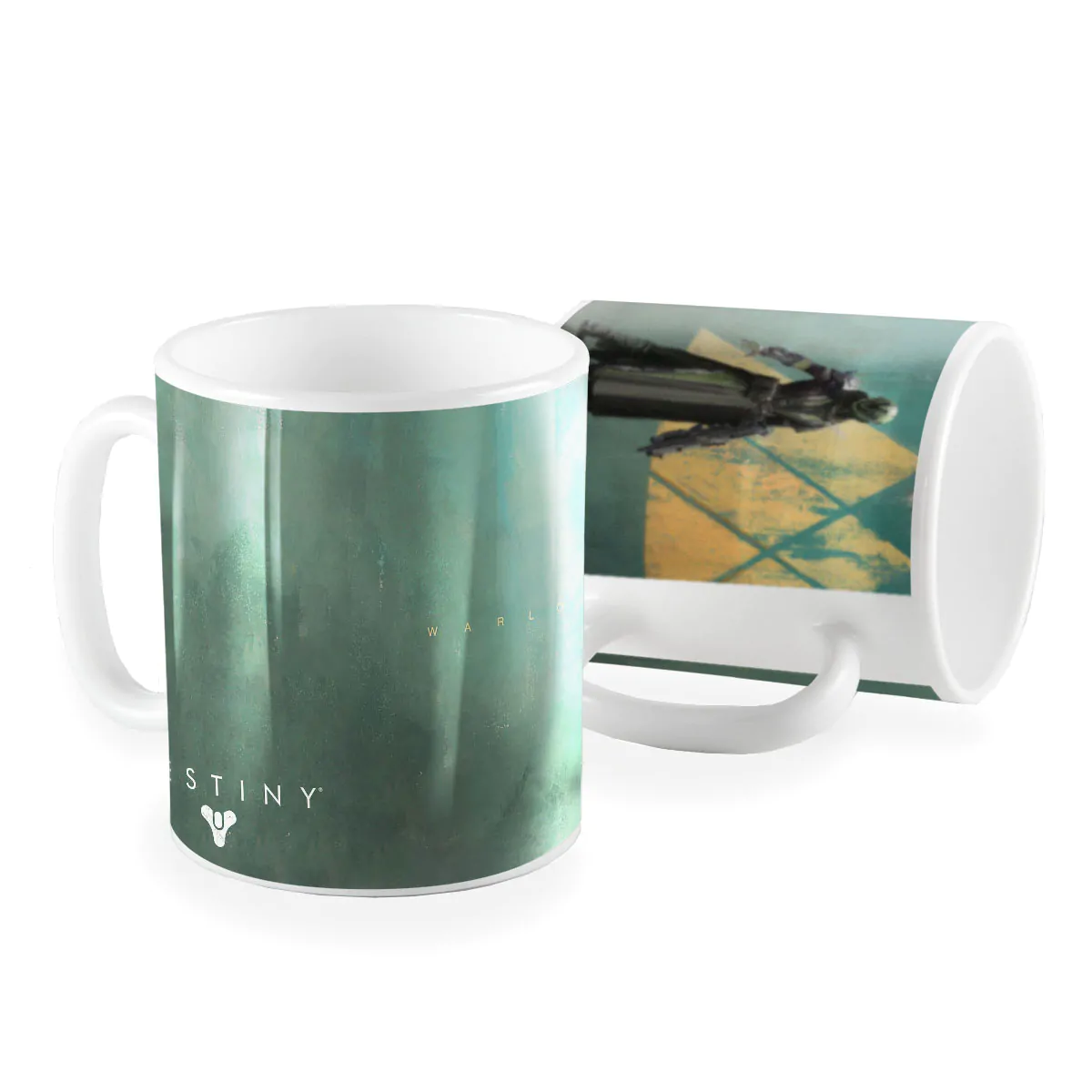 Caneca Game Destiny Awaits batalhas azuis