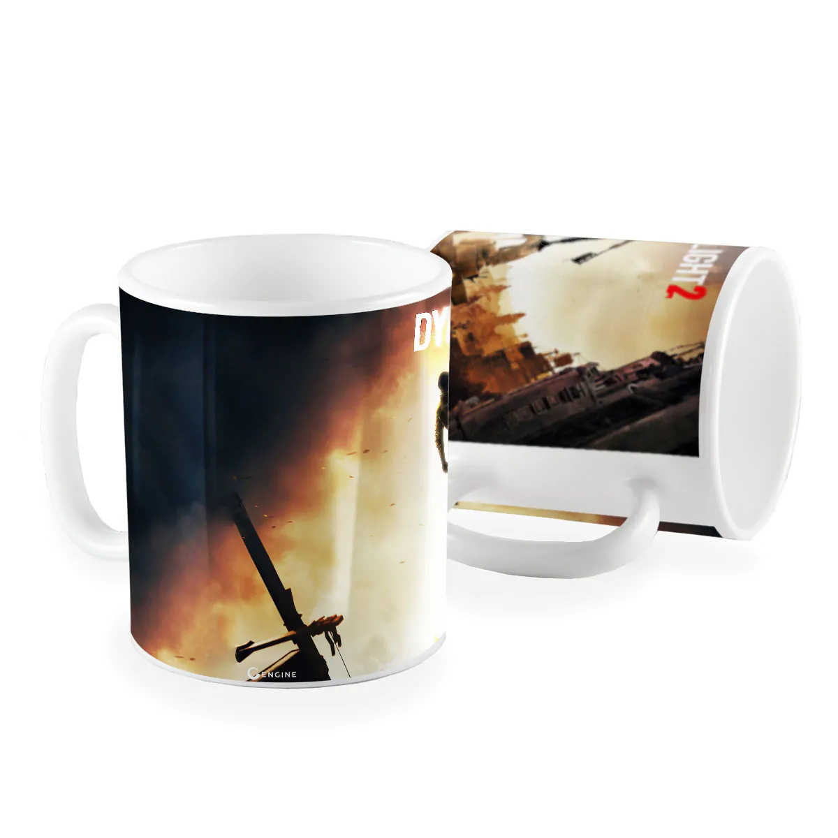 Caneca Game Dying Light 2 zombi batalha 2